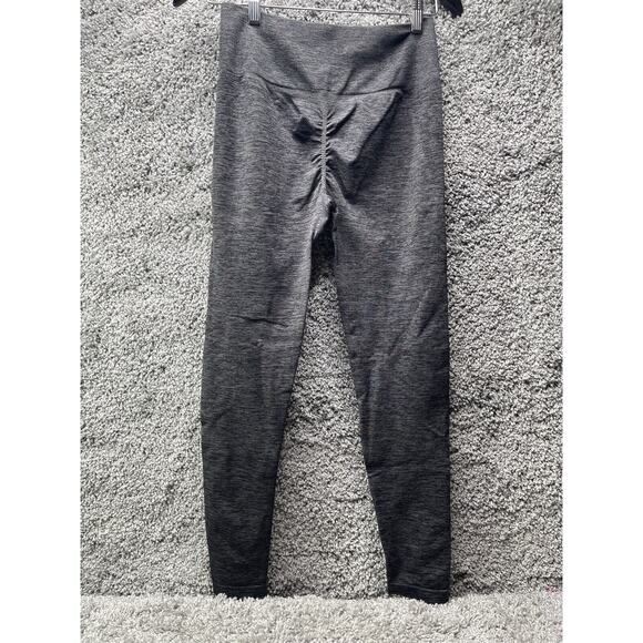 Womens Butt Scrunch High Waist Slim Fit Leggings Yoga Pants Size L Gray - Picture 2 of 11